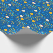 Menorah Hanukkah Cadeaupapier (Hoek)