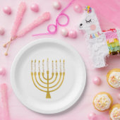 Menorah Hanukkah Celestial Candles Drawing Wedding Papieren Bordje (Feest)