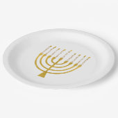 Menorah Hanukkah Celestial Candles Drawing Wedding Papieren Bordje (Gekanteld)