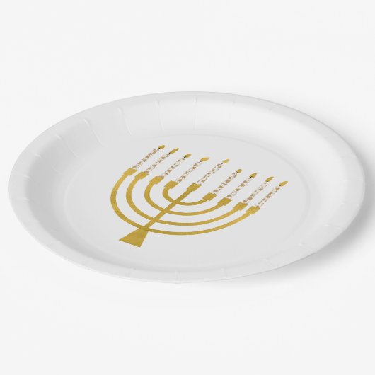 Menorah Hanukkah Celestial Candles Drawing Wedding Papieren Bordje (Gekanteld)