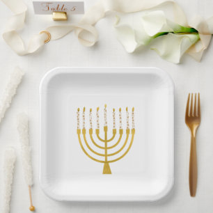 Menorah Hanukkah Celestial Candles Drawing Wedding Papieren Bordje
