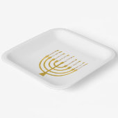 Menorah Hanukkah Celestial Candles Drawing Wedding Papieren Bordje (Gebogen)