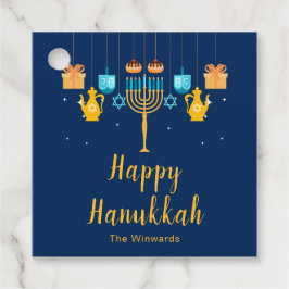 Menorah Hanukkah Feest Bedankjes Labels