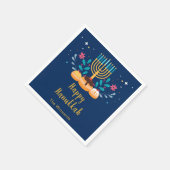 Menorah Hanukkah-feest  Servet (Hoek)