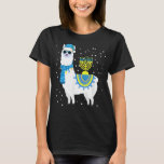 Menorah Hanukkah Llama Cute Alpaca Chanukah 5 T-shirt<br><div class="desc">Menorah Hanukkah Llama Cute Alpaca Chanukah 5</div>