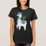 Menorah Hanukkah Llama Cute Alpaca Chanukah T-shirt<br><div class="desc">Menorah Hanukkah Llama Cute Alpaca Chanukah</div>