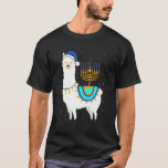 Menorah Hanukkah Llama Cute Alpaca Chanukah T-shirt<br><div class="desc">Menorah Hanukkah Llama Cute Alpaca Chanukah met Kerstmis Pajama.</div>