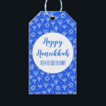 Menorah Hanukkah Star van David CUSTOM Holiday Cadeaulabel<br><div class="desc">Ik hoop dat je van dit vakantiemodel houdt. Voeg je eigen tekst toe aan de voor- of achterkant. Bekijk mijn winkel voor meer overeenkomende objecten zoals stickers,  mokken,  kaarten,  pakpapier en andere vakantiepatronen. Bedankt om met mij te winkelen,  als je iets wilt,  laat het me dan weten!</div>