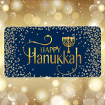 Menorah Happy Hanukkah Etiket<br><div class="desc">.Viel acht dagen en acht nachten van het festival van Lichten met Hanoekakaarten en geschenken. Het festival van de lichten is hier. Licht de menorah aan, speel met het droesdel en feast op latkes en sufganiyots. Viel de geest van Hanukkah met vrienden, familie en geliefden om hen Happy Hanukkah te...</div>