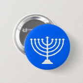 Menorah Holiday Button (Voorkant /achterkant)