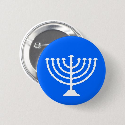 Menorah Holiday Button (Voorkant /achterkant)
