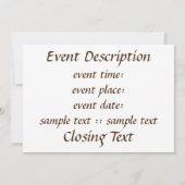 Menorah in het raam kaart (Achterkant)