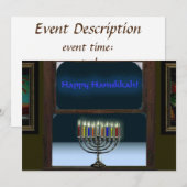 Menorah in het raam kaart (Voorkant / Achterkant)