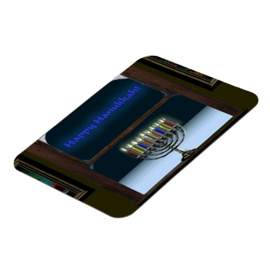 Menorah in het raam magneet (Linkerzijde)