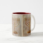 Menorah Israel Mok Tasse Tazza (Voorkant rechts)