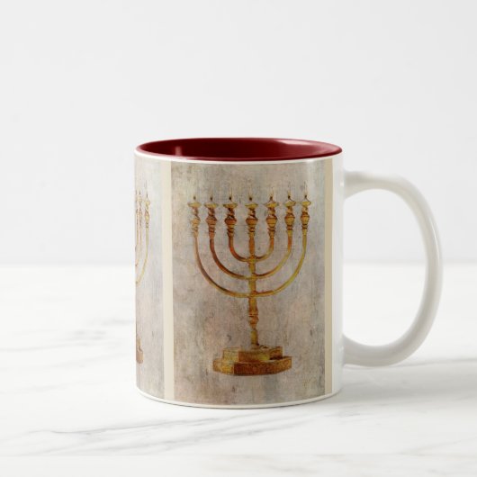 Menorah Israel Mok Tasse Tazza (Rechts)