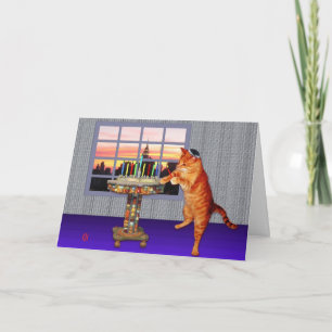 menorah-kat feestdagen kaart