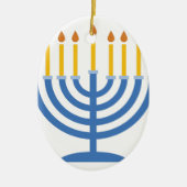 Menorah Keramisch Ornament (Voorkant)
