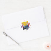 Menorah Light Ronde Sticker (Envelop)