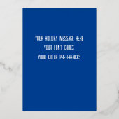 Menorah Lijst en uw foto Folie Feestdagenkaart (Achterkant)