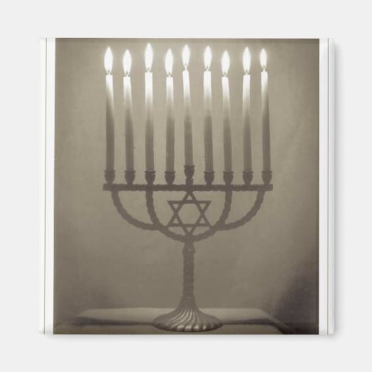 Menorah magneet (Voorkant)