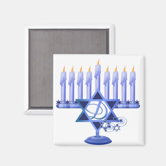 Menorah Magnet (Voorkant / Achterkant)