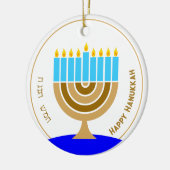 Menorah - minimalistisch modern keramisch ornament (Links)