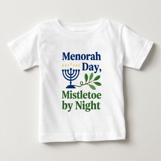 Menorah overdag Mistetoe 's nachts Christmukkah Jo (Voorkant)