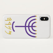 Menorah Paleo Hebrew Case-Mate iPhone Case (Achterkant (horizontaal))