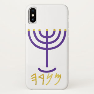 Menorah Paleo Hebrew Case-Mate iPhone Case