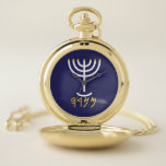 Menorah Paleo Hebrew Zakhorloge<br><div class="desc">Menorah Paleo Hebrew lettering. Personalize by adding your own name. To make this your own design 'Click to Customize Further' ... of 'Transfer this design' to print the same design onto a different product. Where does the Menorah als from? It comes from the Bible, in the book of Exodus, chapter...</div>