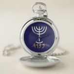 Menorah Paleo Hebrew Zakhorloge<br><div class="desc">Menorah Paleo Hebrew lettering. Personalize by adding your own name. To make this your own design 'Click to Customize Further' ... of 'Transfer this design' to print the same design onto a different product. Where does the Menorah als from? It comes from the Bible, in the book of Exodus, chapter...</div>