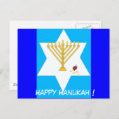 Menorah Post Card Briefkaart (Voorkant / Achterkant)