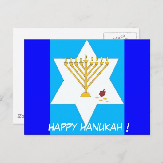 Menorah Post Card Briefkaart (Voorkant / Achterkant)
