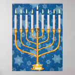 menorah poster<br><div class="desc">poster van jewish menorah</div>