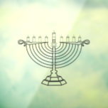 Menorah Raamsticker<br><div class="desc">Hanukkah Menorah</div>