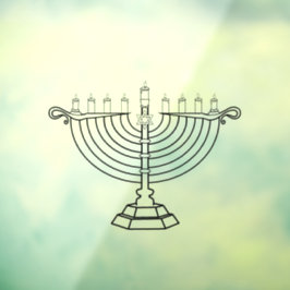 Menorah Raamsticker