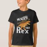 Menorah Saurus T-Rex Happy Hanukkah Dinosaur T-shirt<br><div class="desc">Voeg wat plezier toe aan uw wafel met dit ontwerp van "Menorah Saurus T-Rex Happy Hanukkah Dinosaur - Feast Feast vakantiegeld" of geef het als een perfect cadeau</div>