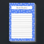 Menorah Star van David Hanukkah Blue CUSTOM Notiti Post-it® Notes<br><div class="desc">Maak uw boodschappenlijstjes stijlvol met deze aanpasbare boodschappen voor boodschappen,  maaltijdplanning of een aanpasbare laptop. Pas tekst aan of voeg deze toe aan uw behoeften. Houd of schrap ook de lijnen. Bekijk mijn winkel voor meer groottes en stijlen!</div>