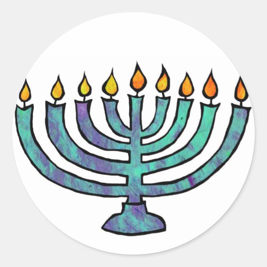Menorah Stickers (Voorkant)