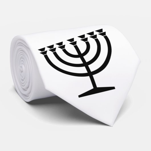 Menorah Stropdas (Opgerold)