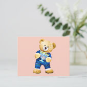 Menorah Teddy Bear Briefkaart (Staand voorkant)