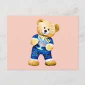 Menorah Teddy Bear Briefkaart (Voorkant)