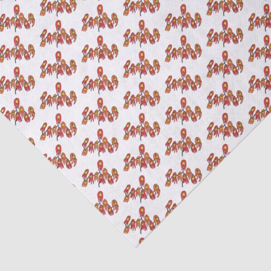 Menorah- Tissuepapier (Detail)