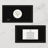 Menorah Visitekaartje (Voorkant / Achterkant)