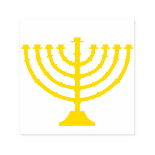 Menorah Zelfinktende Stempel