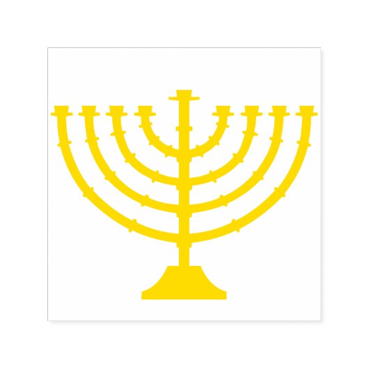 Menorah Zelfinktende Stempel (Design)