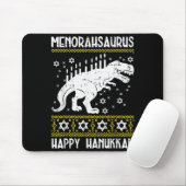 Menorahsaurus Happy Hanukkah Dino Chanukah Toddler Muismat (Met muis)