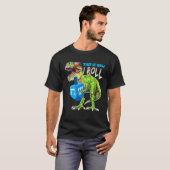 Menorasaurus dit is hoe ik dinosaur Hanukkah Gif T-shirt (Voorkant volledig)