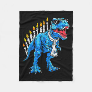 Menorasaurus Hanukkah T Rex Dinosaur Dino Chanoeka Fleece Deken